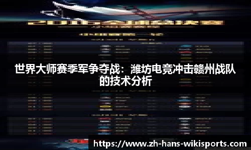 世界大师赛季军争夺战:潍坊电竞冲击赣州战队的技术分析